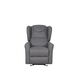 Krēsls GINGER Grey Leather Armchair, 5 image