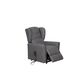 Krēsls GINGER Grey Leather Armchair, 8 image