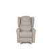 Krēsls GINGER Light Grey Leather Armchair, 3 image