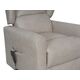 Krēsls GINGER Light Grey Leather Armchair, 5 image