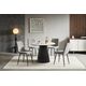 Galds HILTON 100x100 White Matt Table, изображение 4