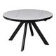 Galds LYRA 120-160x75 White Matt Table, изображение 5