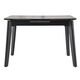 Galds OSTEN 110-140x80 Black Matt Table, изображение 4