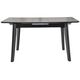 Galds OSTEN 120-160x80 Black Matt Table, изображение 6