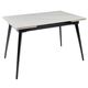 Galds REEF 120-180x80 White Marble Matt Table, изображение 2