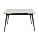 Galds REEF 120-180x80 White Marble Matt Table, изображение 3