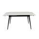 Galds REEF 120-180x80 White Marble Matt Table, изображение 5