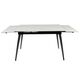 Galds REEF 120-180x80 White Marble Matt Table, изображение 6