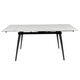 Galds REEF 120-180x80 White Marble Matt Table