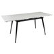 Galds REEF 120-180x80 White Marble Matt Table, изображение 7