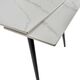Galds REEF 120-180x80 White Marble Matt Table, изображение 9