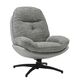 Krēsls ROY Grey Chenille Armchair