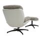 Krēsls YORK Taupe Chenille Armchair w/pouf, 2 image