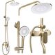 Rea Sanitary Zestaw natryskowy Rea DROP Złoty Szczotkowany