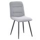 Krēsls BOS Light Grey Velour Chair, 3 image