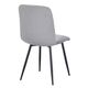 Krēsls BOS Light Grey Velour Chair, 2 image
