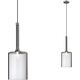 Toolight Lampa Sufitowa Wisząca Szklany Klosz APP1702-1CP GREY B