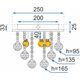 Toolight Lampa Sufitowa Kryształowa Plafon APP404-C, 4 image