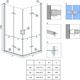 Rea Sanitary Kabina prysznicowa Rea Molier Chrom Double 80x80, изображение 4