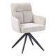 Krēsls LEO Beige Chenille Chair, 2 image