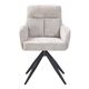 Krēsls LEO Beige Chenille Chair, 3 image
