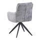 Krēsls LEO Light Grey Chenille Chair, 4 image