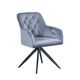 Krēsls MAX Light Blue Velvet Chair