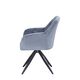 Krēsls MAX Light Blue Velvet Chair, 5 image