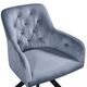 Krēsls MAX Light Blue Velvet Chair, 4 image