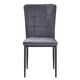 Krēsls RALF Dark Grey Velour Chair, 3 image