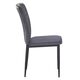 Krēsls RALF Dark Grey Velour Chair, 4 image