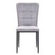 Krēsls RALF Light Grey Velour Chair, 2 image