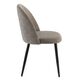 Krēsls SET Grey Velour Chair, 5 image