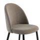 Krēsls SET Grey Velour Chair, 8 image