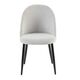 Krēsls SET Light Grey Velour Chair, 4 image