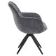 Krēsls TURIN Dark Grey Chenille Chair