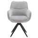 Krēsls TURIN Light Grey Chenille Chair, 2 image