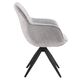Krēsls TURIN Light Grey Chenille Chair, 3 image