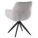 Krēsls TURIN Light Grey Chenille Chair, 4 image
