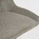 Krēsls GENT Light Grey Burlap Chair, 6 image