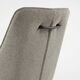 Krēsls GENT Light Grey Burlap Chair, 7 image