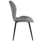 Krēsls KEN Light Grey Velvet Chair, 2 image
