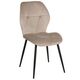 Krēsls KEN Taupe Velvet Chair