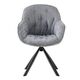 Krēsls ORION Grey Chenille Chair, 3 image
