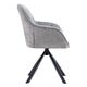 Krēsls ORION Grey Chenille Chair, 4 image