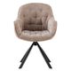 Krēsls ORION Light Brown Chenille Chair, 4 image