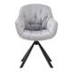 Krēsls ORION Light Grey Chenille Chair, 2 image