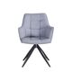 Krēsls REX Light Grey Burlap Chair, 4 image