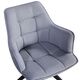 Krēsls REX Light Grey Burlap Chair