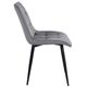 Krēsls RON Light Grey Velvet Chair, 2 image